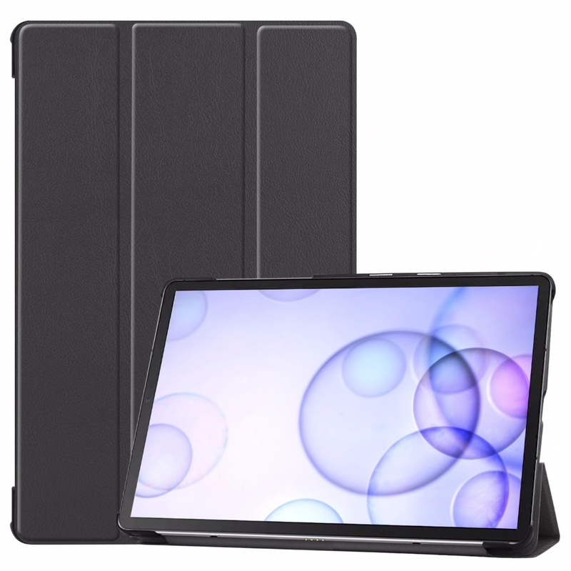 Dirbtinės odos atverčiamas dėklas - juodas (Samsung GALAXY TAB S6 10.5 (T865/T860) Dirbtinės odos atverčiamas dėklas - juodas (Samsung GALAXY TAB S6 10.5 (T865/T860)
